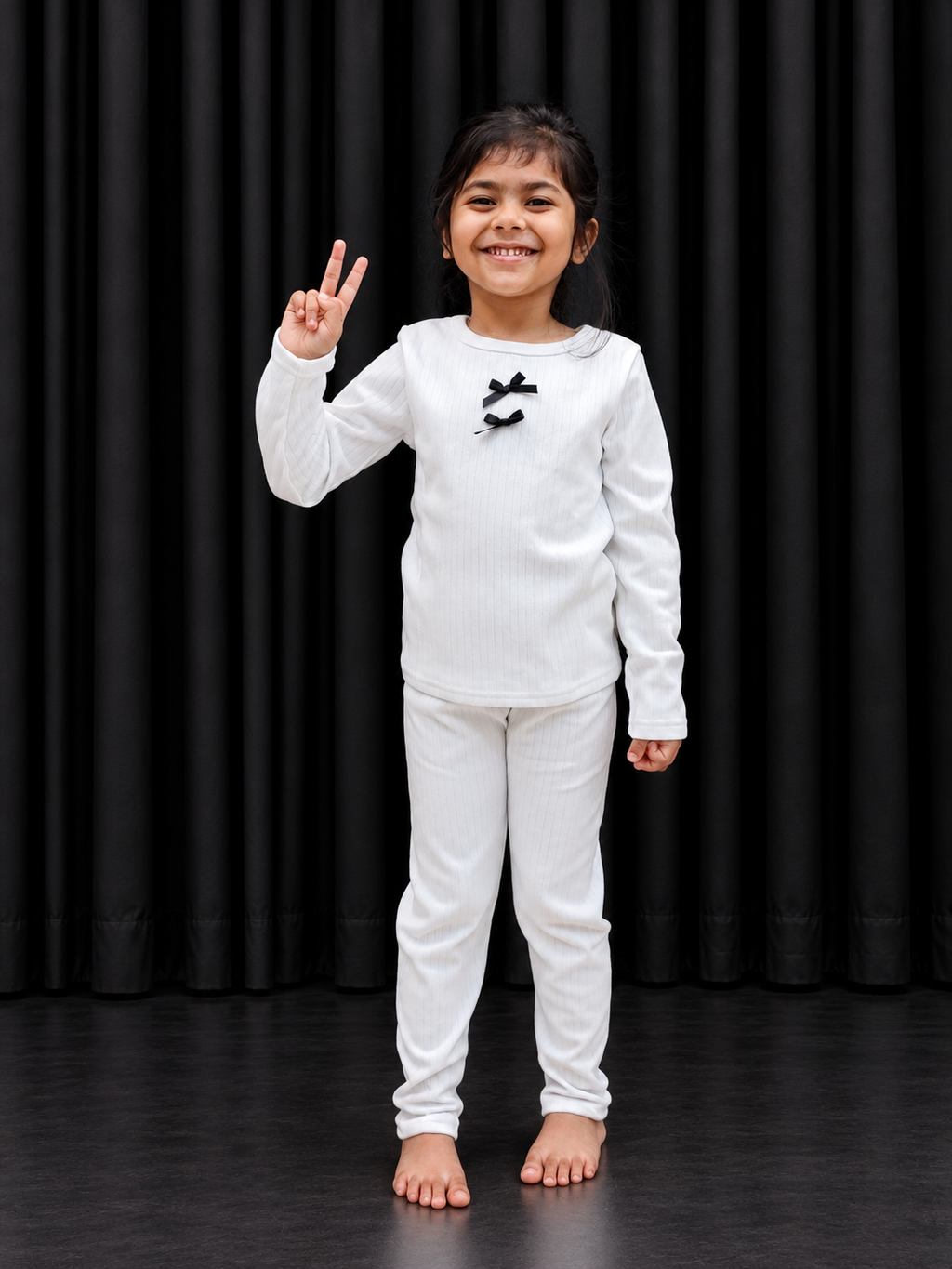 Imported Winter White Co-Ord Set G-102