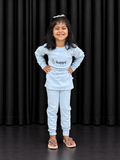 Imported Winter Printed Sky Blue Co-Ord Set G-105