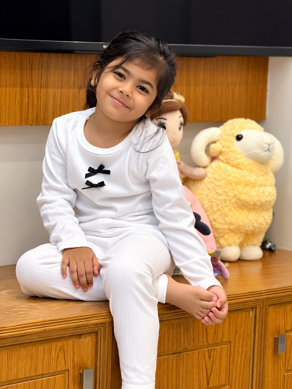 Imported Winter White Co-Ord Set G-102