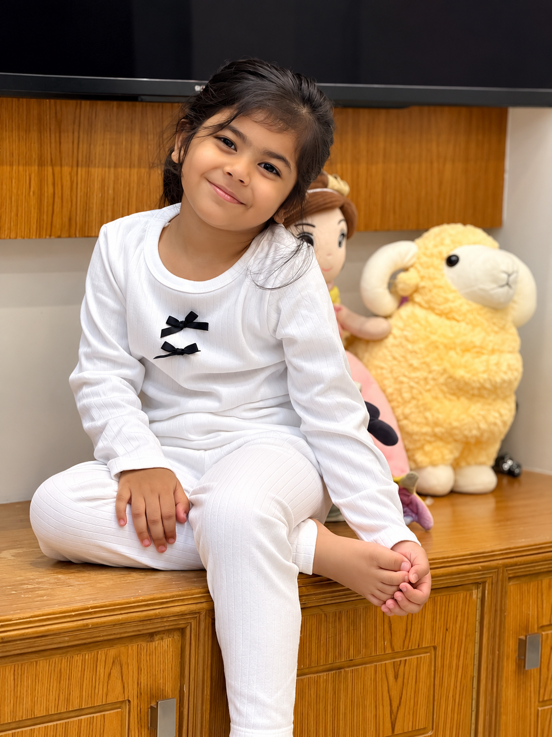 Imported Winter White Co-Ord Set G-102