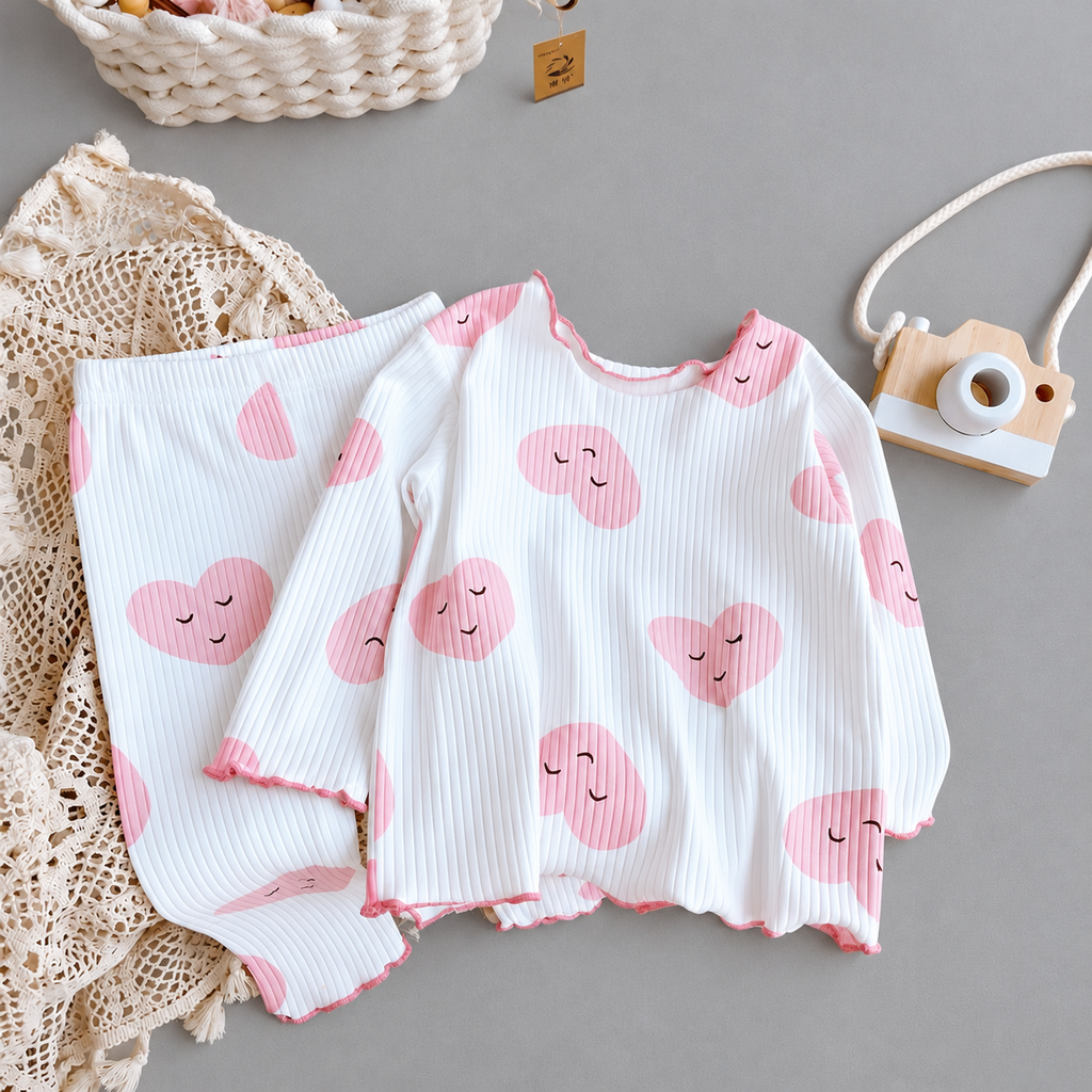 Imported Winter Pink Ice Silk Co-Ord Set G-106