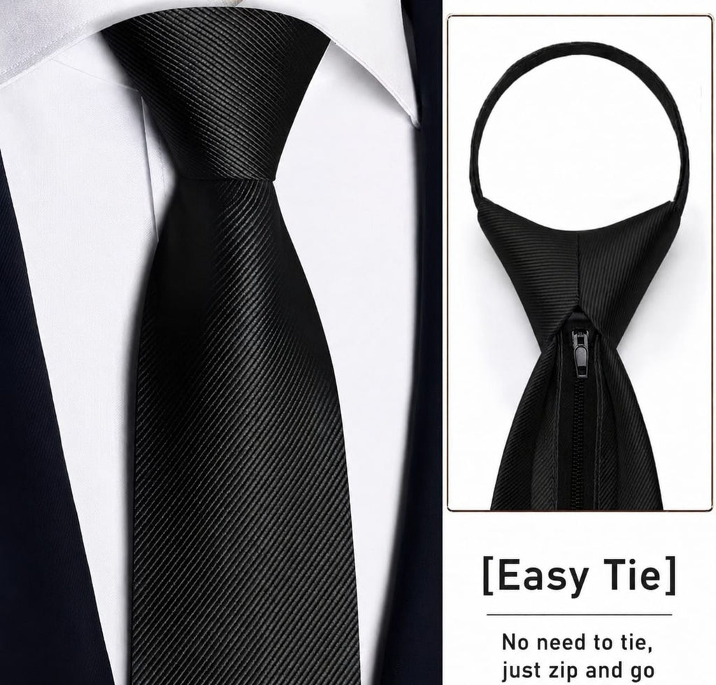 Easy Tie Solid Premium Black
